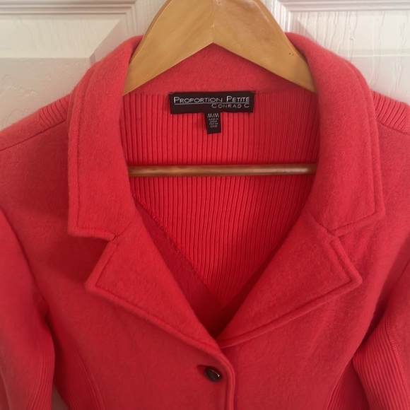 ❤️PROPORTION Petite CONRAD C Medium Wool Sweater Blazer - Picture 2 of 6